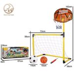 Poto de foot avec panier Basket pour enfants – Image 2