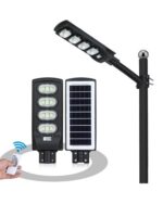 700W lampadaire solaire a 2 modes d'éclairage
